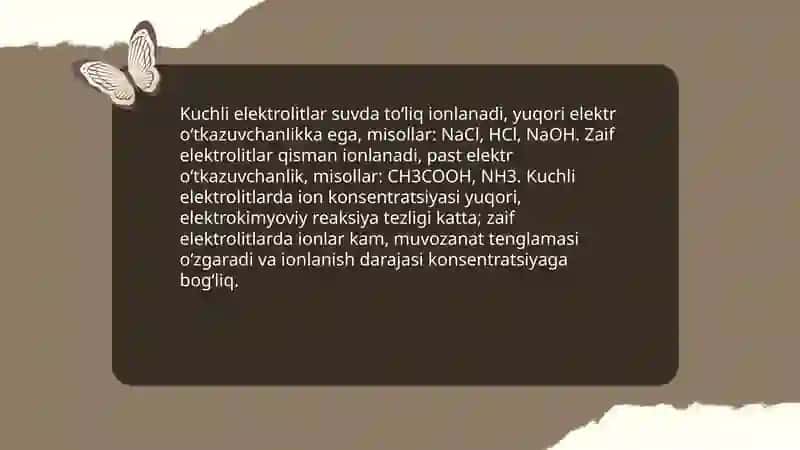 Elektrolitlar va noelektrolitlar 4