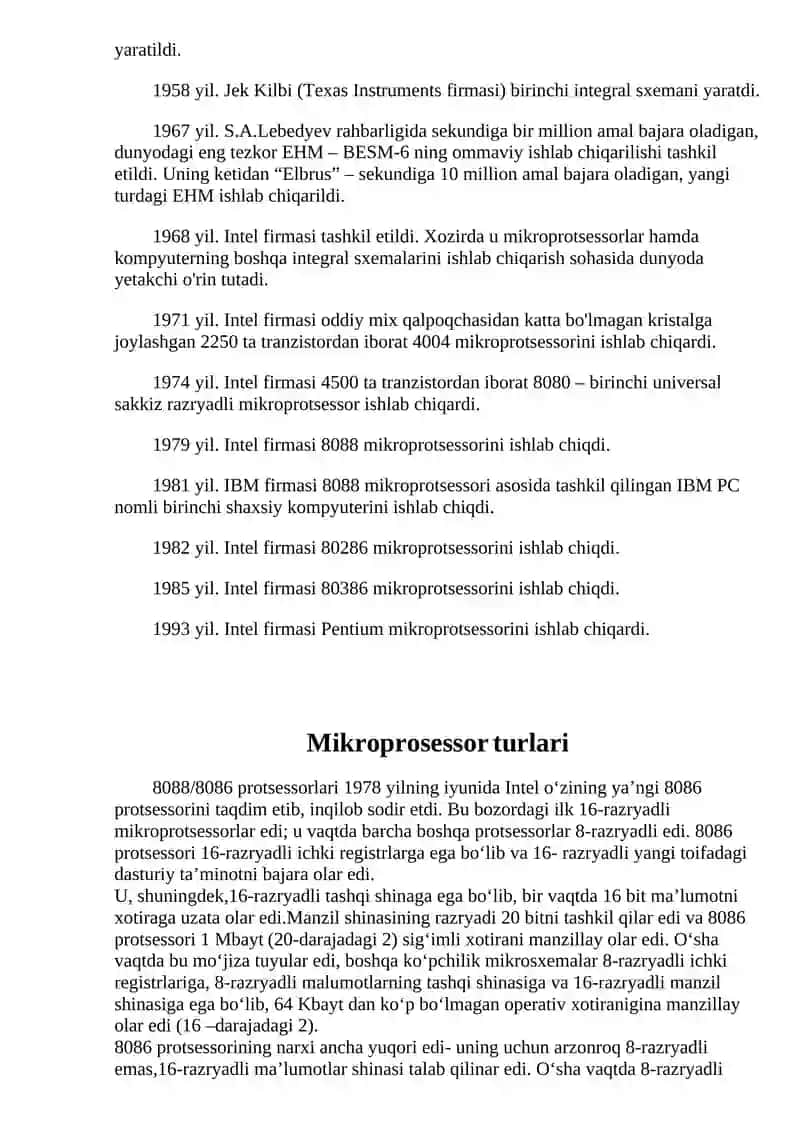 Mikroprosessorlar 4