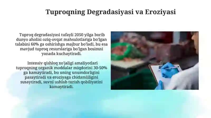 Oziq-ovqatlarni yetishtirishning muhim muammolari 4