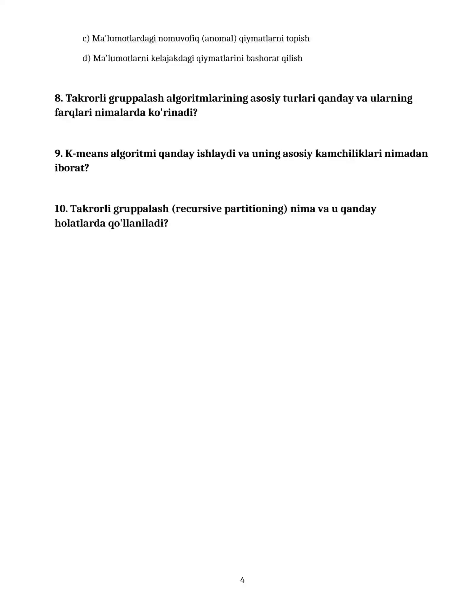 Takrorli gruppalashlar haqida umumiy malumot 4