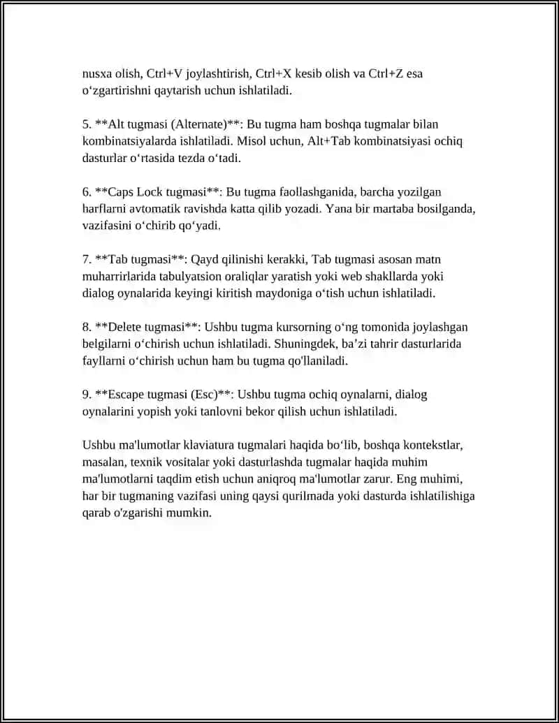 QAYSI TUGMADAN FOYDALANAY 4