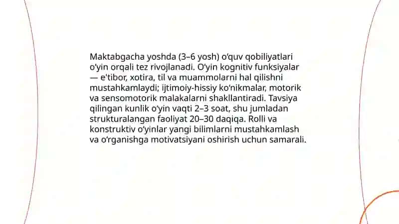 O'quv qobiliyatlarini rivojlantirishning yoshga bog'liq xususiyatlari 4