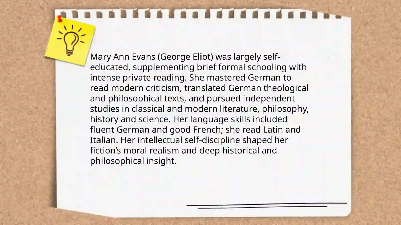 George Eliot life and works 4