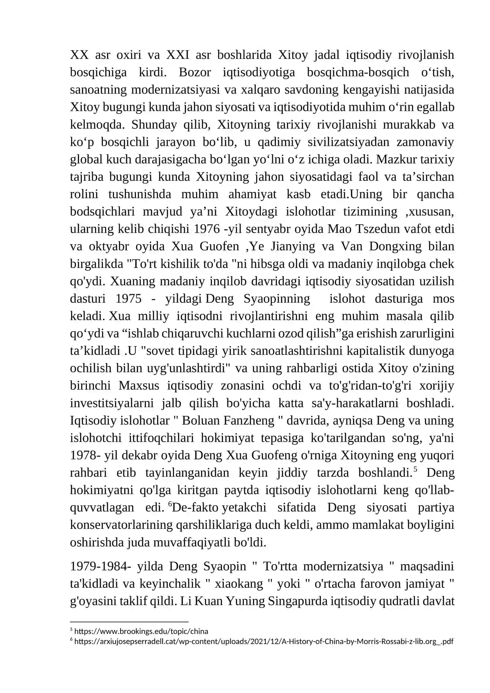Xitoy siyosatining tahliliy bosqichlari 4