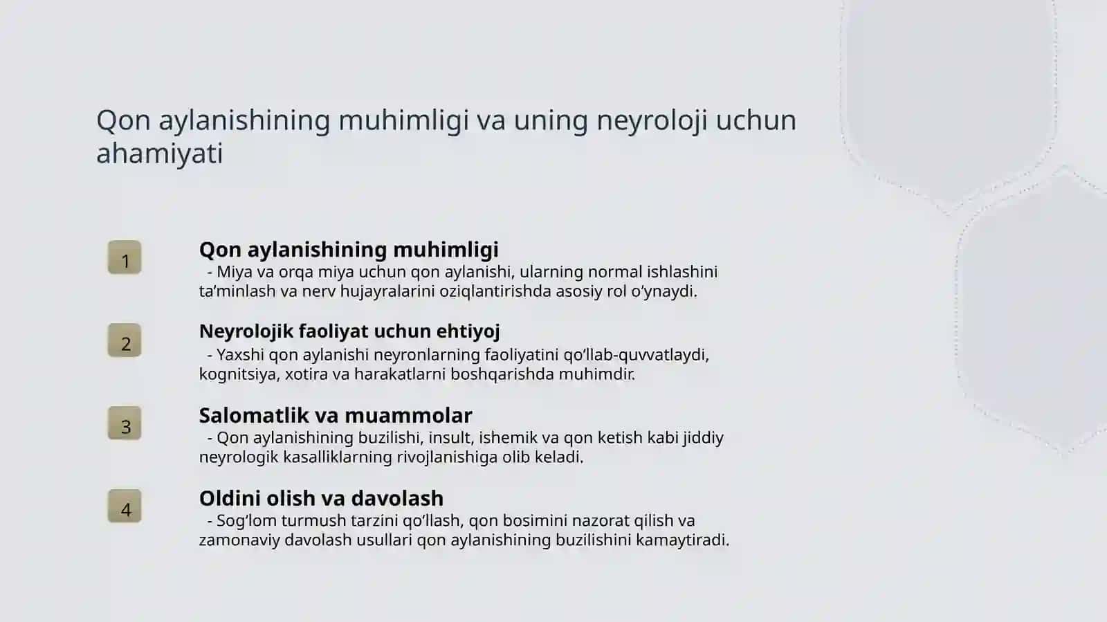 Miya va orqa miyada qon aylanishi 4