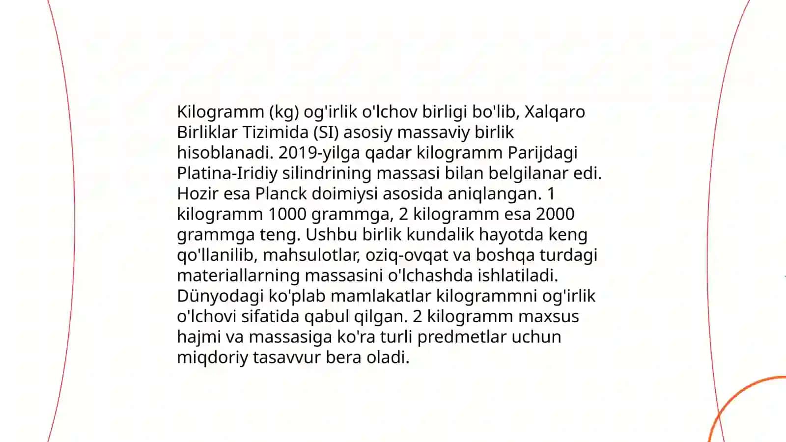 Massa oʻlchov birliklari mavzusida misol va masalalar yechishni oʻrgatish metodikasi 4