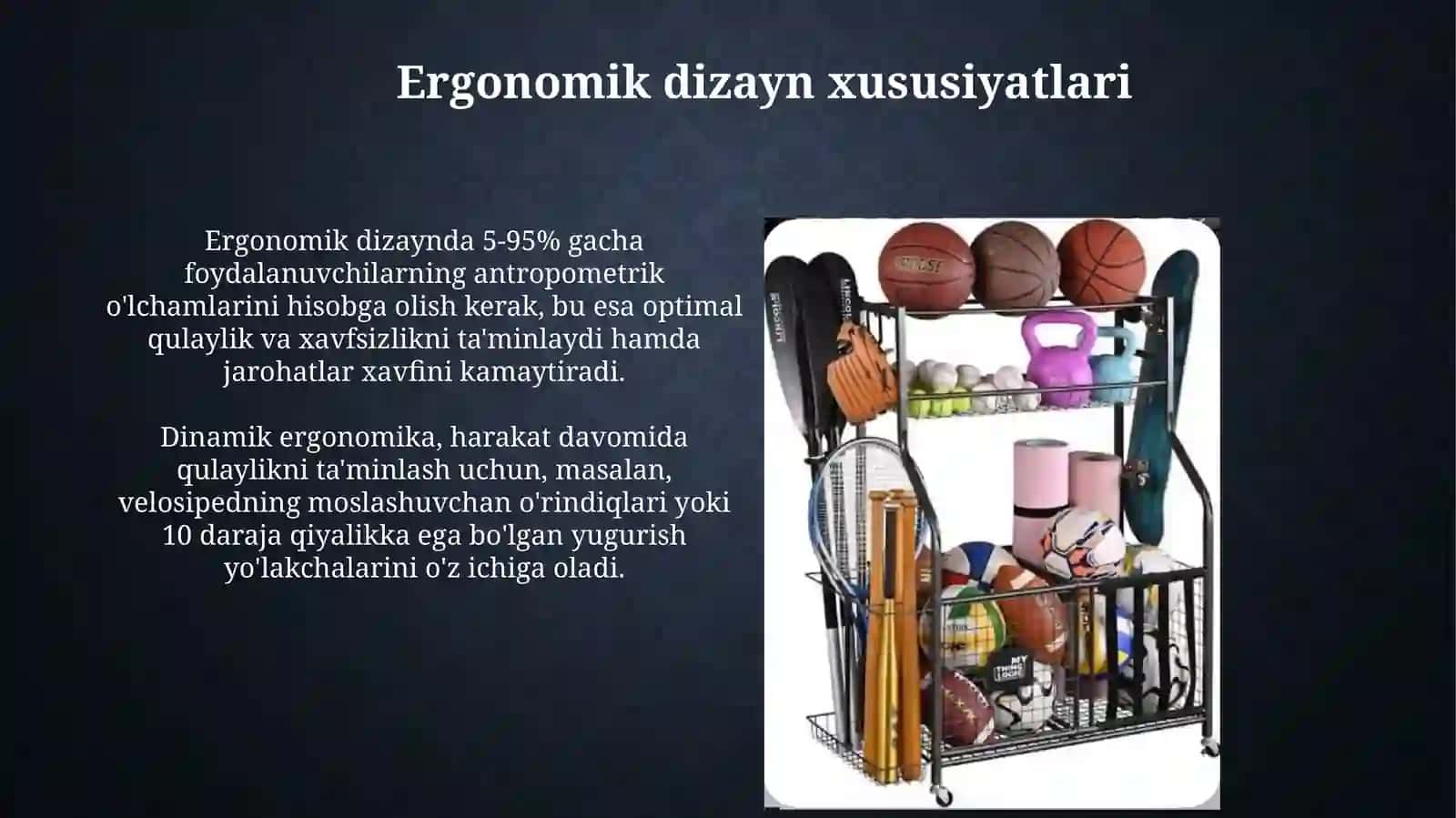 Sport anjomlarining texnik qulayligini baholash asoslari 4
