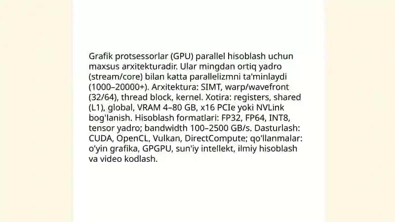 Zamonaviy shaxsiy komputer texnologiyalari 4
