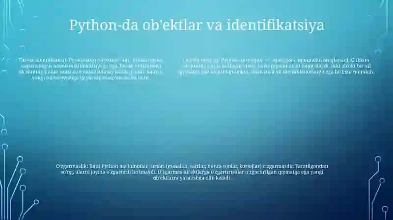 Pythonda Malumot Turlari Bilan Ishlash 4
