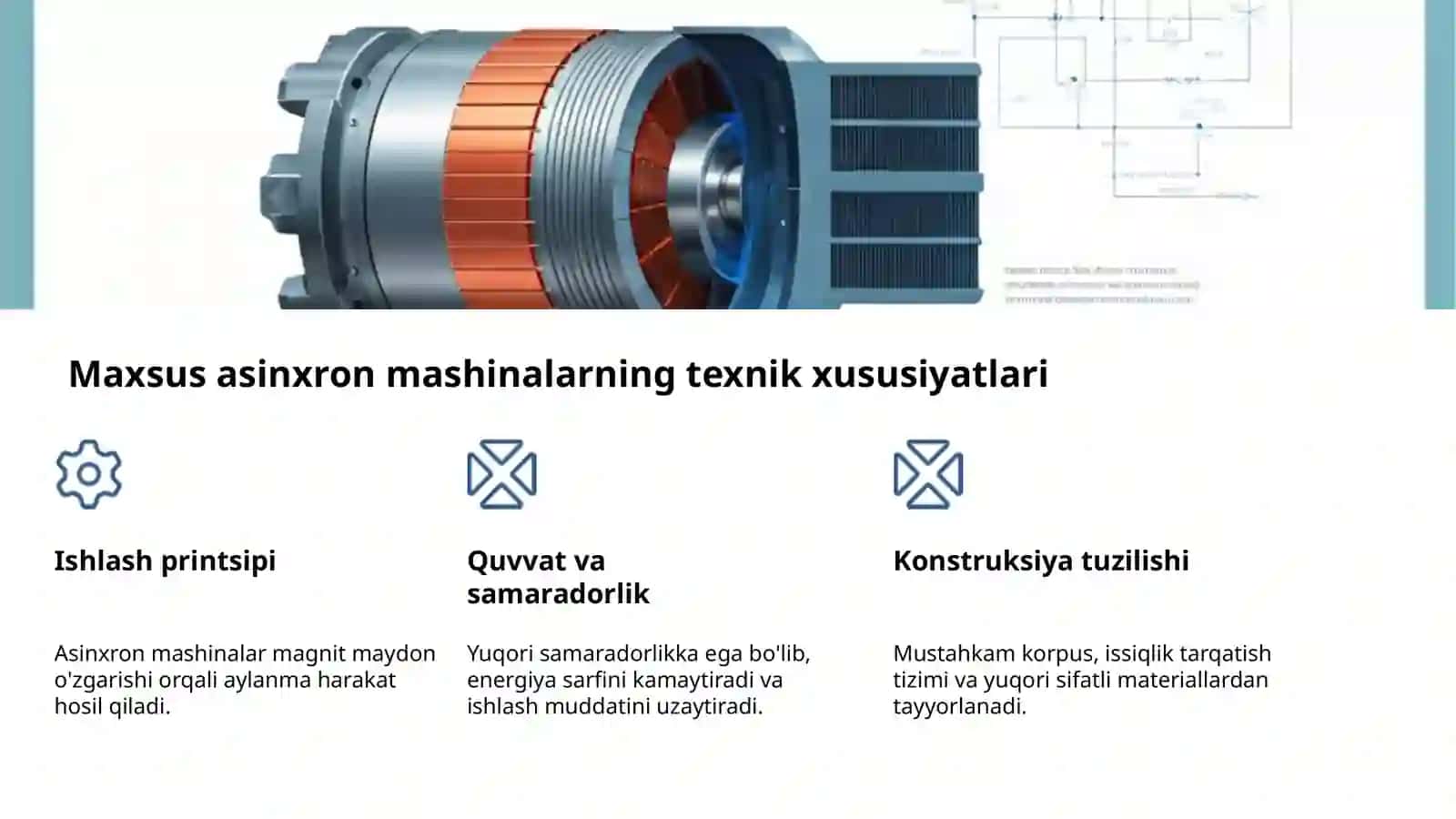 Maxsus Asinxron Mashinalar: Kuch va Samaradorlik 4