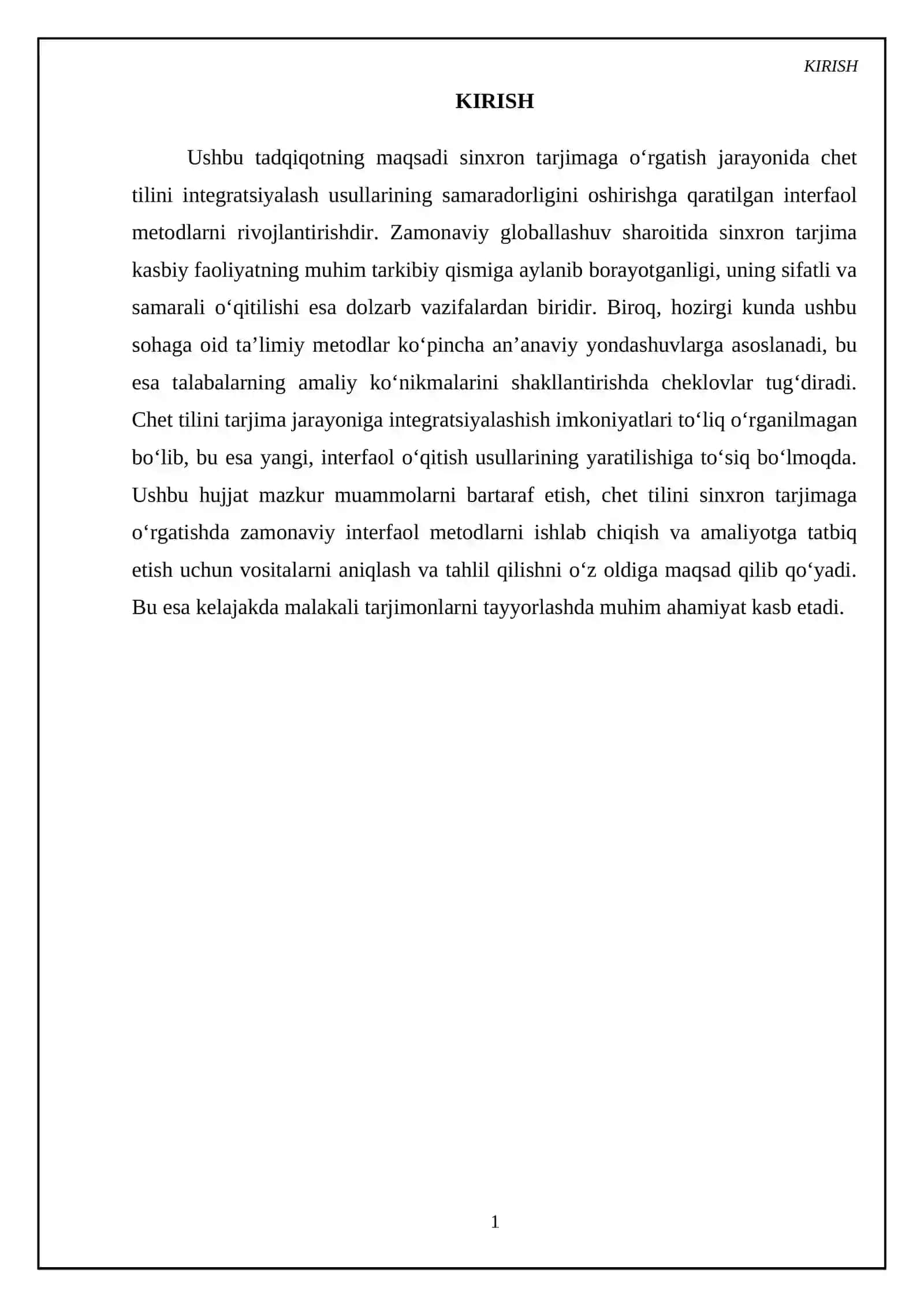Sinxron tarjimaga o’rgatishning interfaol metodlarini rivojlantirishda Chet tili integratsiyasidan foydalanish vositalari 4