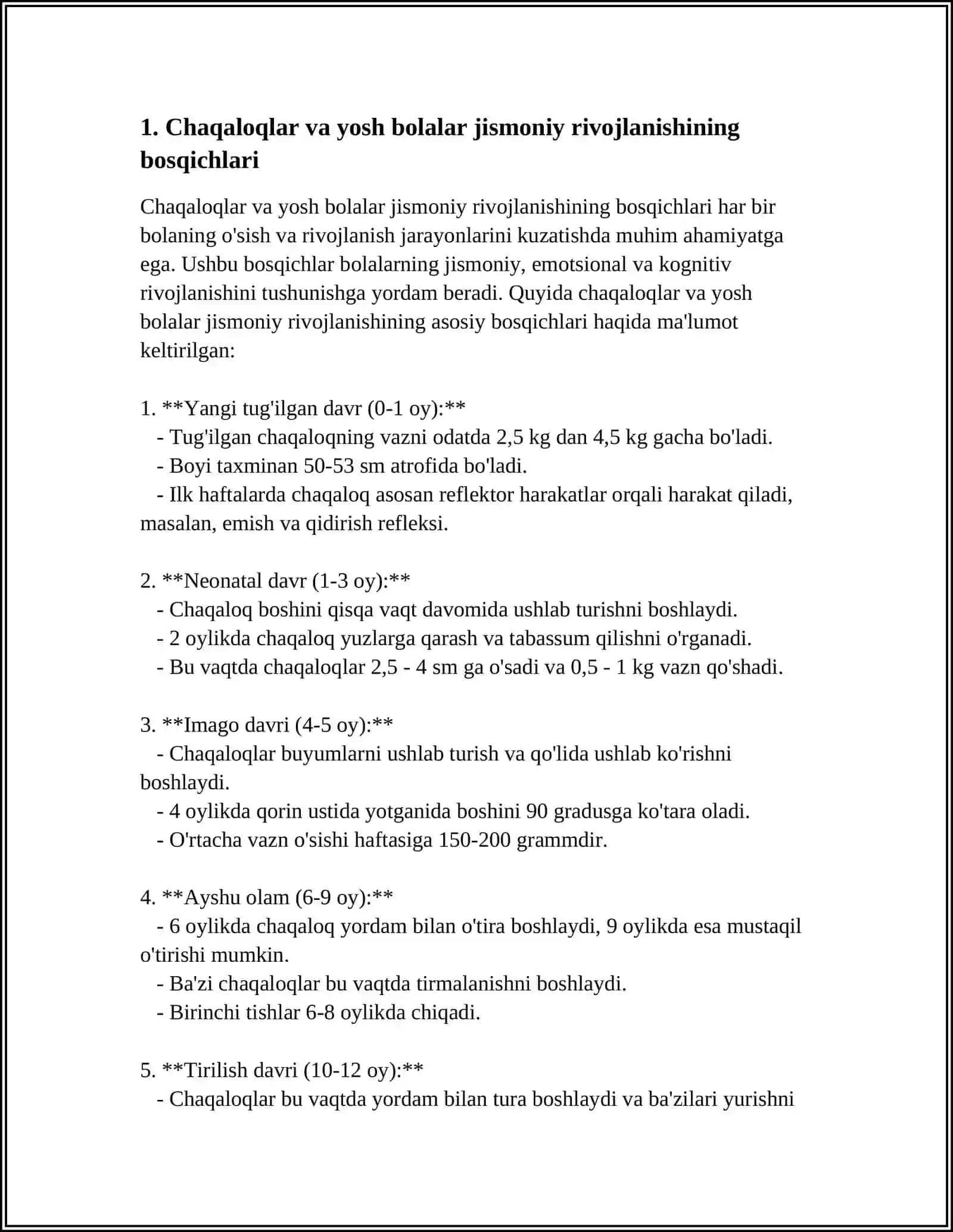 BOLALAR KASALLIKLARI FAFEDRASI MUSTAQIL ISH 4