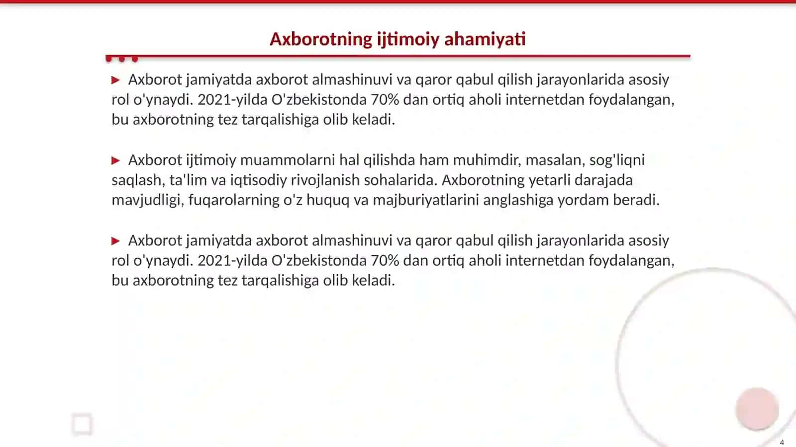Jamiyatda media va axborot savodxonligi 4