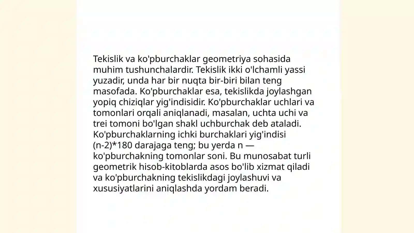 Perspektivada geometrik jism va tekislikning oʻzaro kesishishi 4