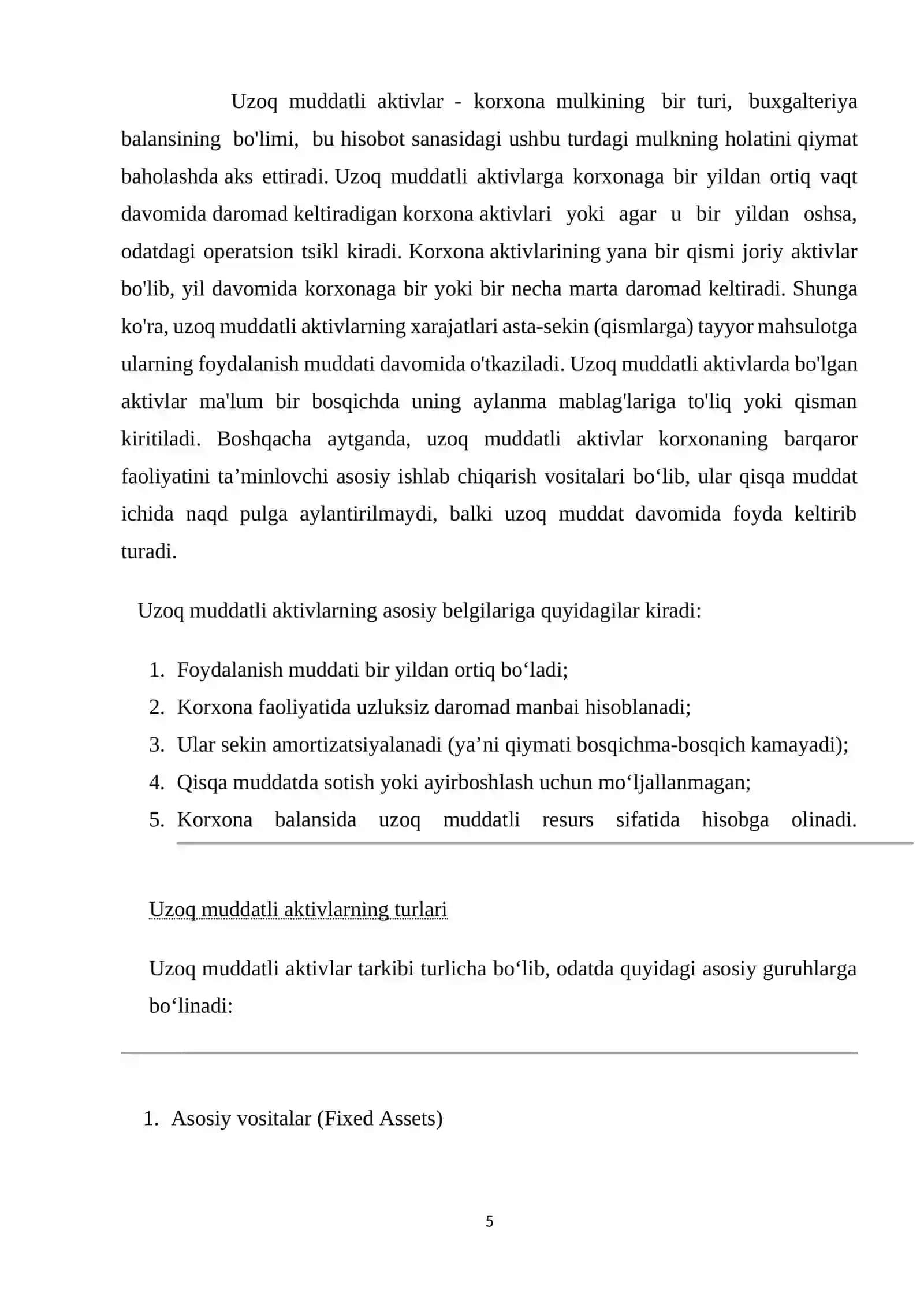 Uzoq muddatli Aktivlarni tuzish va taqdim etish tartibi 4