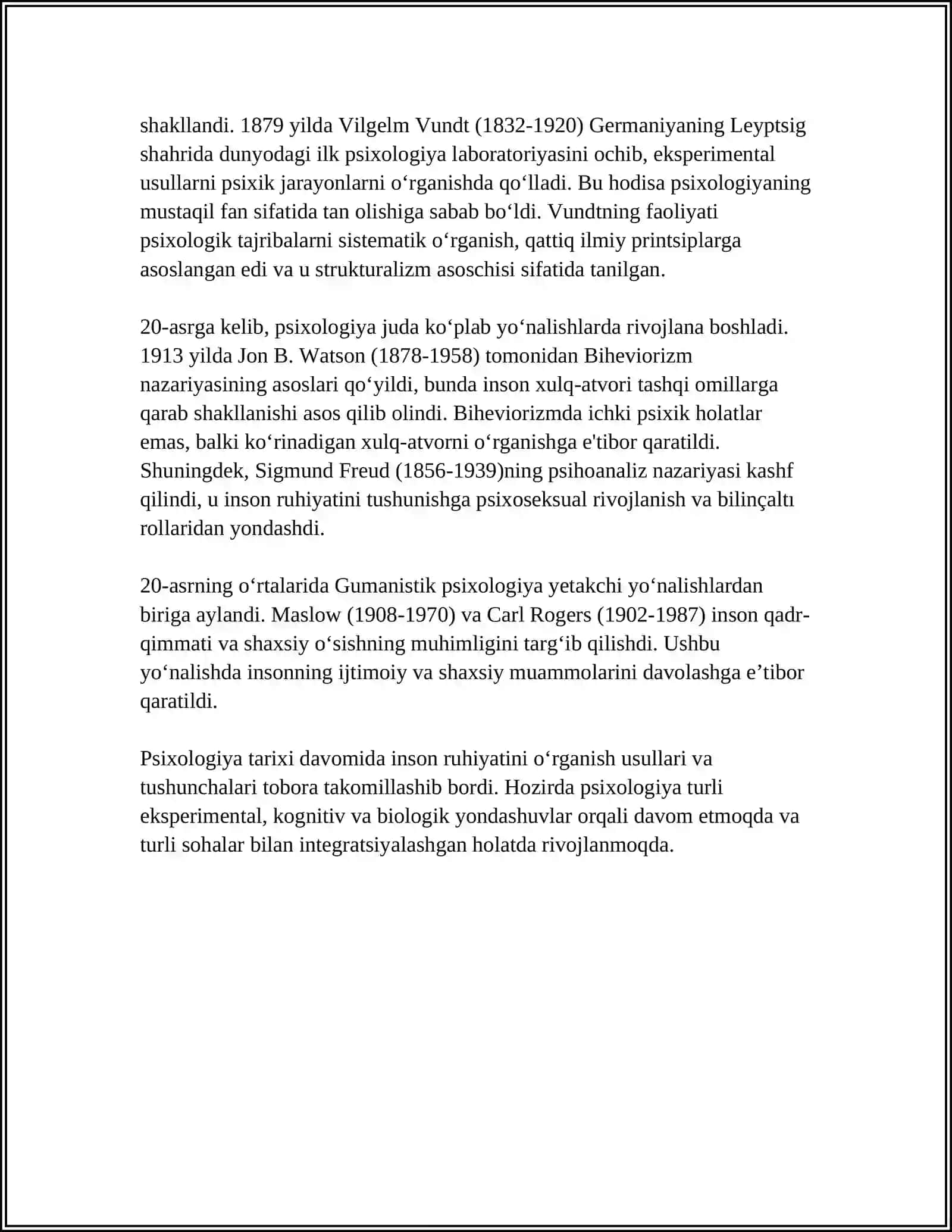 Psixologiya Tarixi 4