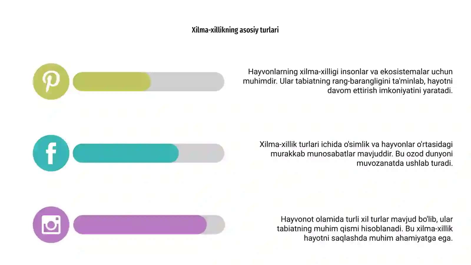 Hayvonot olamining xilma-xilligi va uning tabiatda tutgan oʻrni 4
