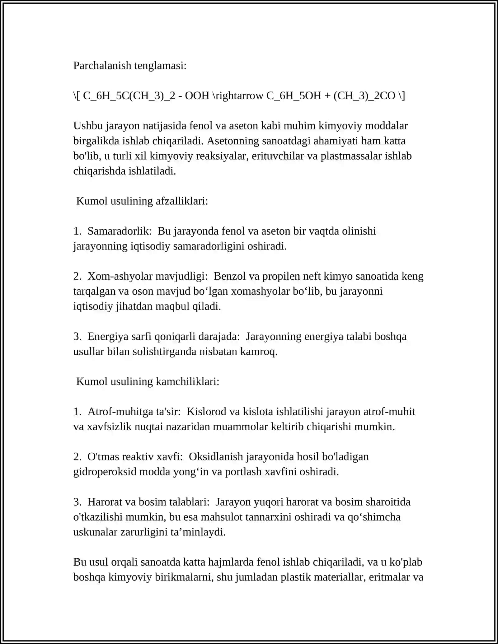 BIR VA IKKI ATOMLI FENOLLARNING OLINISH USULLARI.PIKRIN KISLOTA 4