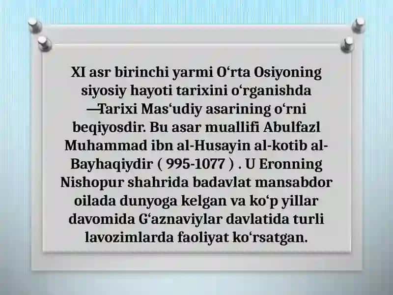 XI-XII asrlarda O'rta Osiyo tarixshunosligining ravnaqi 4