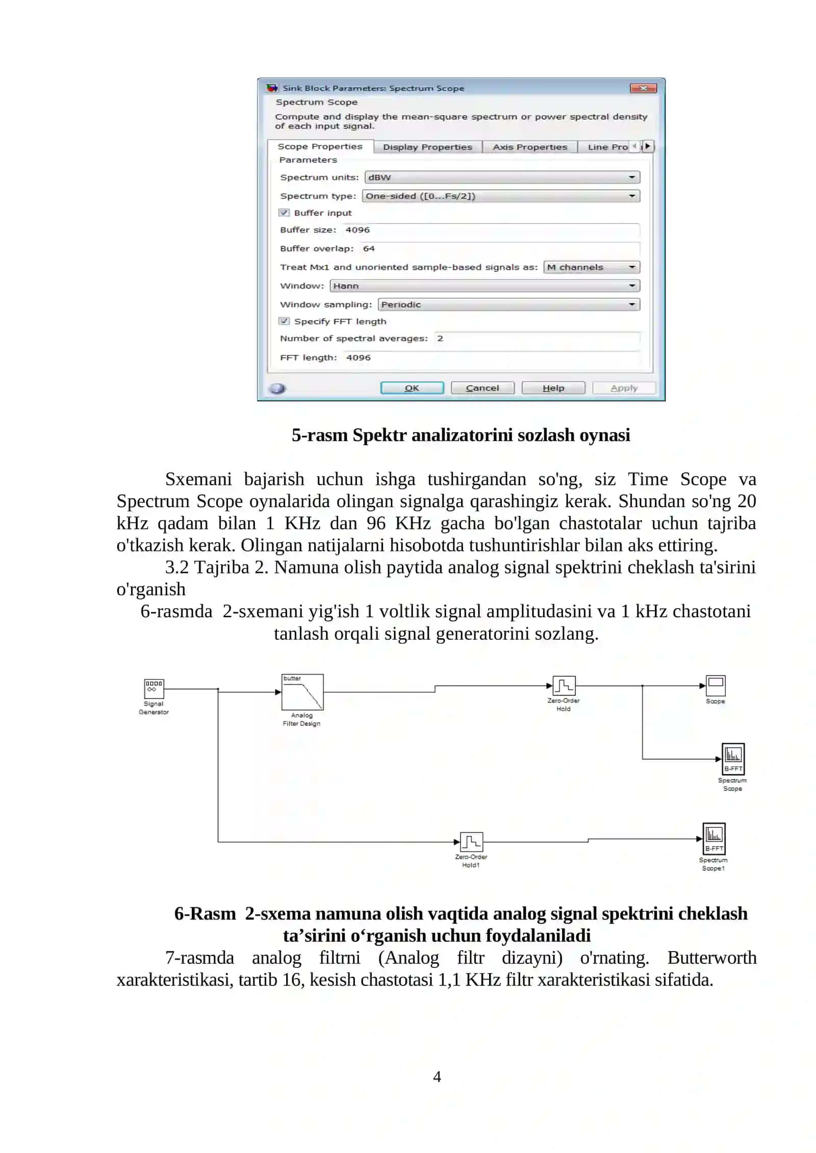AMALIY DARS № 2. MATLAB-Communications da aloqa kanalini kodlash jarayoni asosida modellashtirishni o‘rganish 4