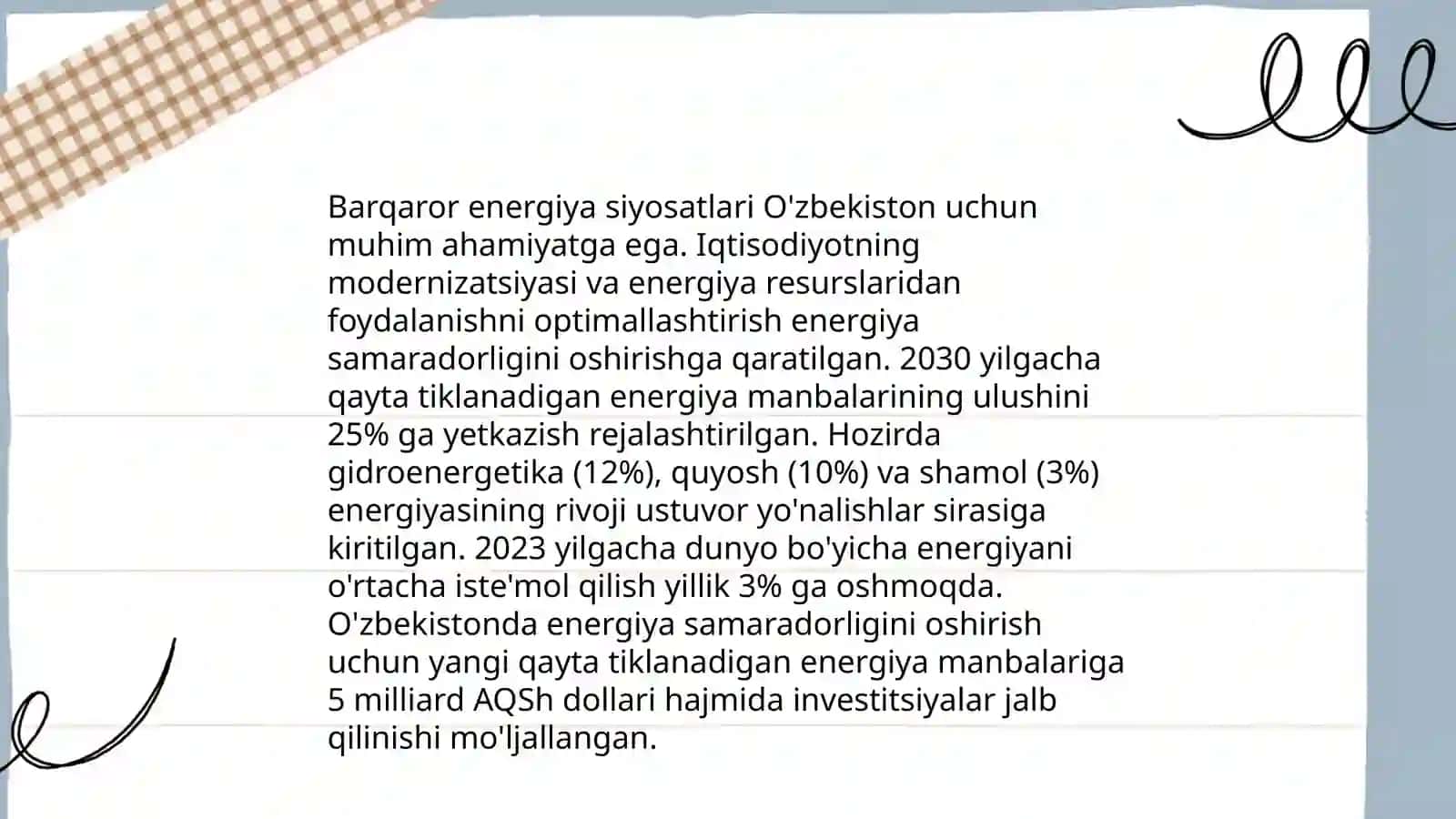 Yashil Energetikaning rivojlanishiga tasir qiluvchi omillar 4