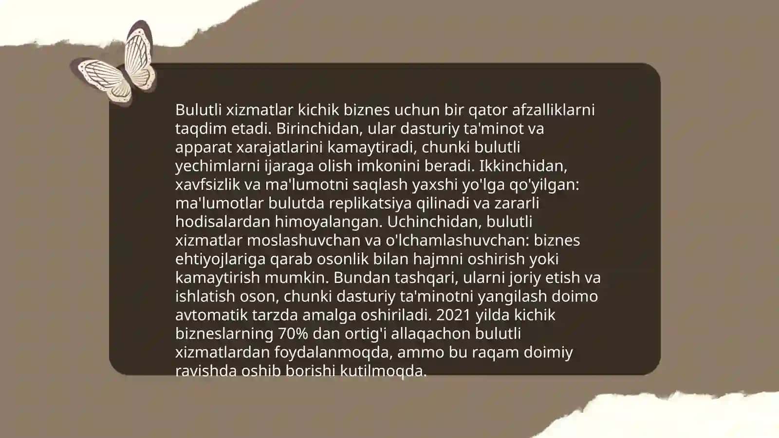 Iqtisodiy masalalarni yechishda bulutli texnalogiyalardan foydalanish xususiyatlari 4