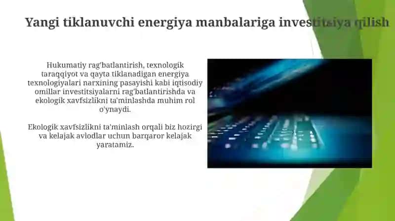 Ekologik xavfsizlikni ta'minlash prinsiplari va iqtisodiy omillar 4