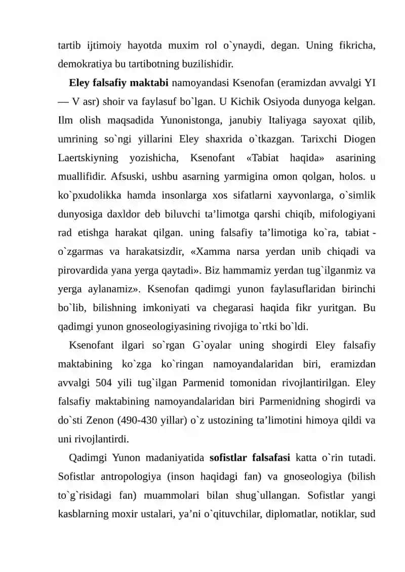Qadimgi yunon faylasuflarining talim-tarbiya toʻgʻrisidagi fikirlari 4