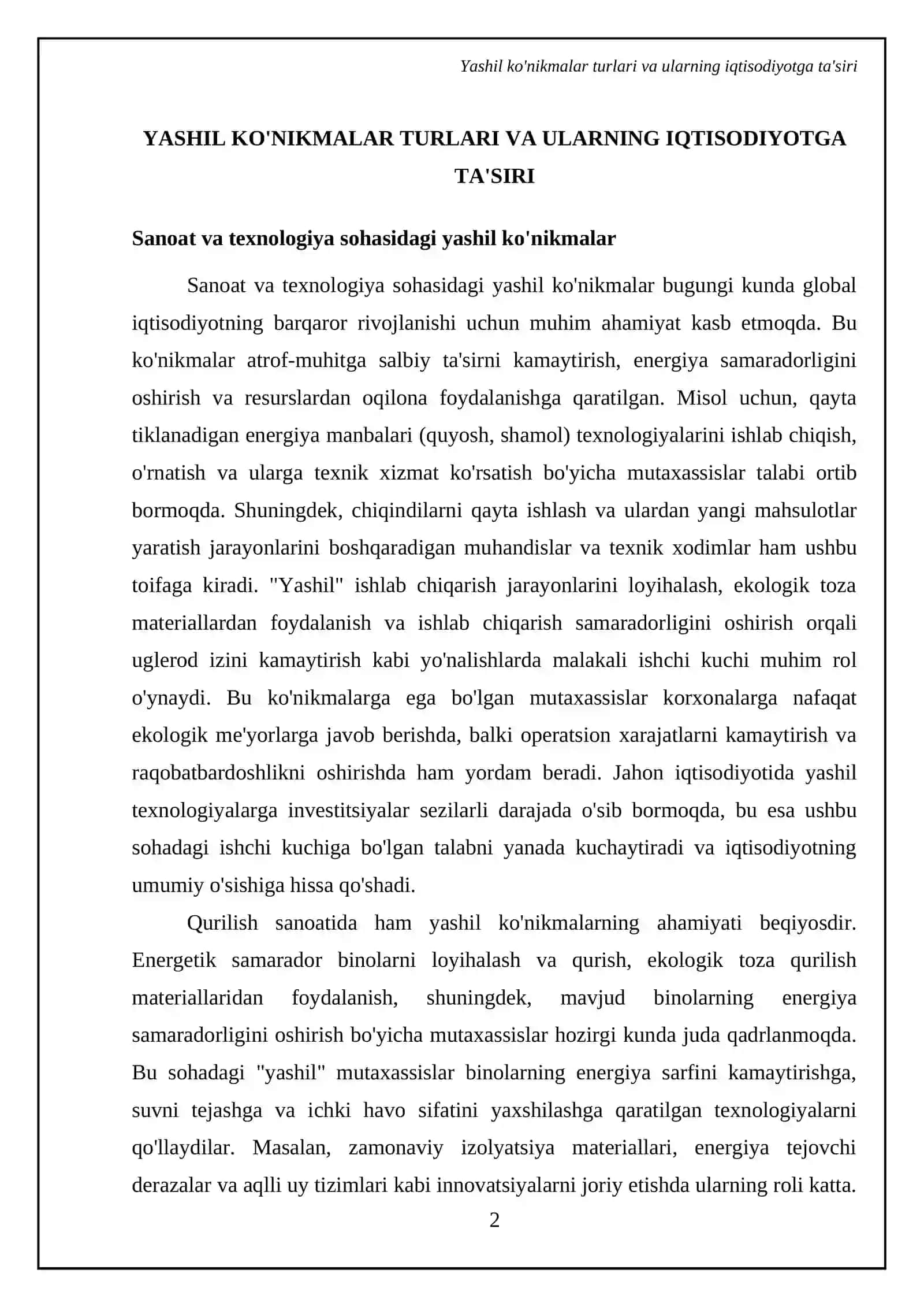 "Yashil" ko'nikmalar va uning foydali jihatlari 4