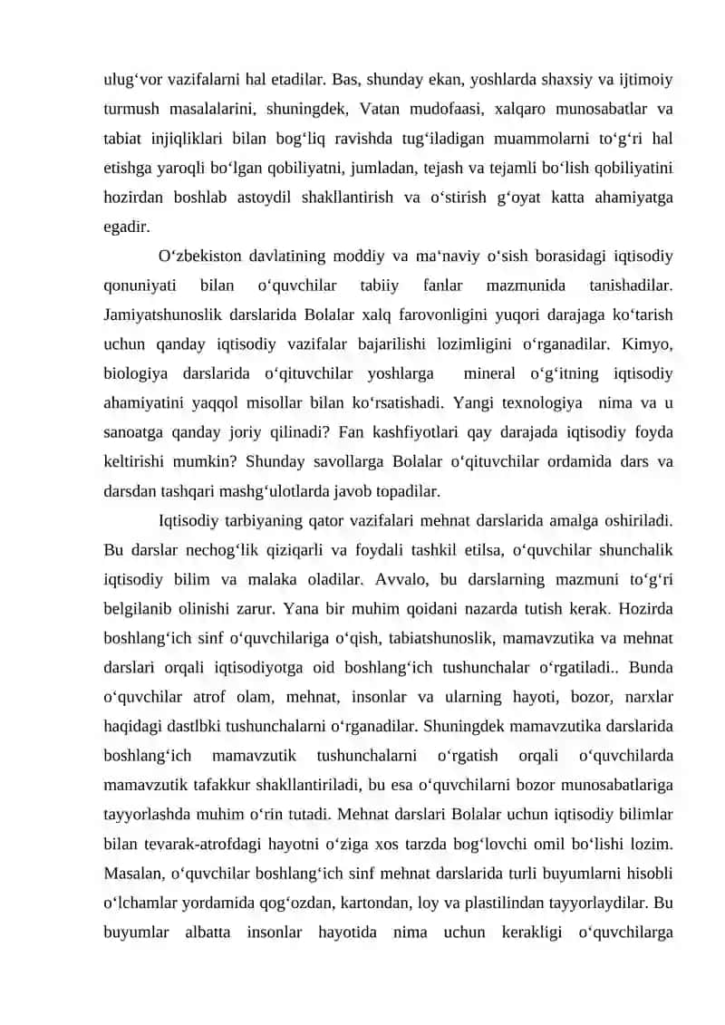 Iqtisod va Hayot Xaqida 4