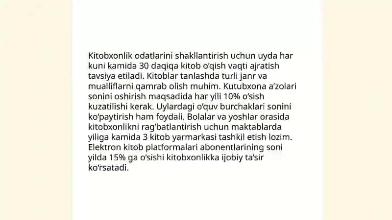 Kitobxonlik madaniyatini shakllantirish metodikasi 4
