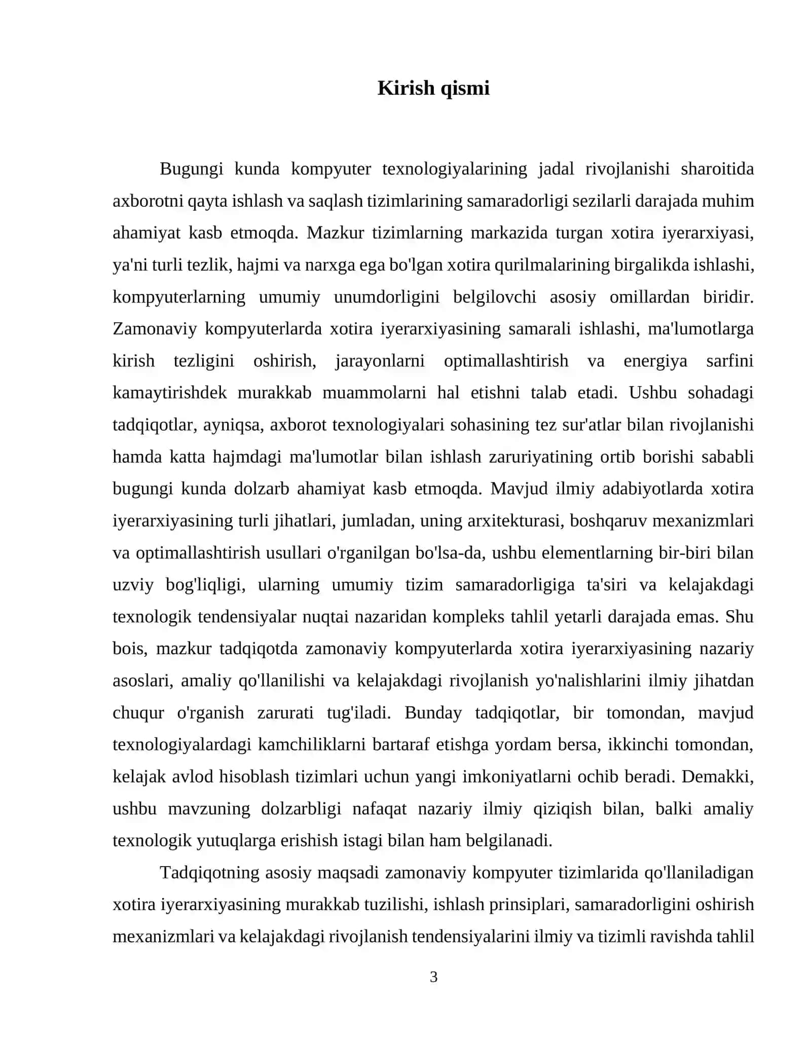 Zamonaviy Kompyuterlarda Xotira iyerarxiyasi 4