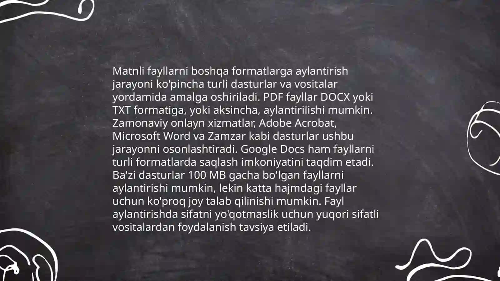 Konvertor dasturlari va ularning imkoniyatlaridan foydalanish 4