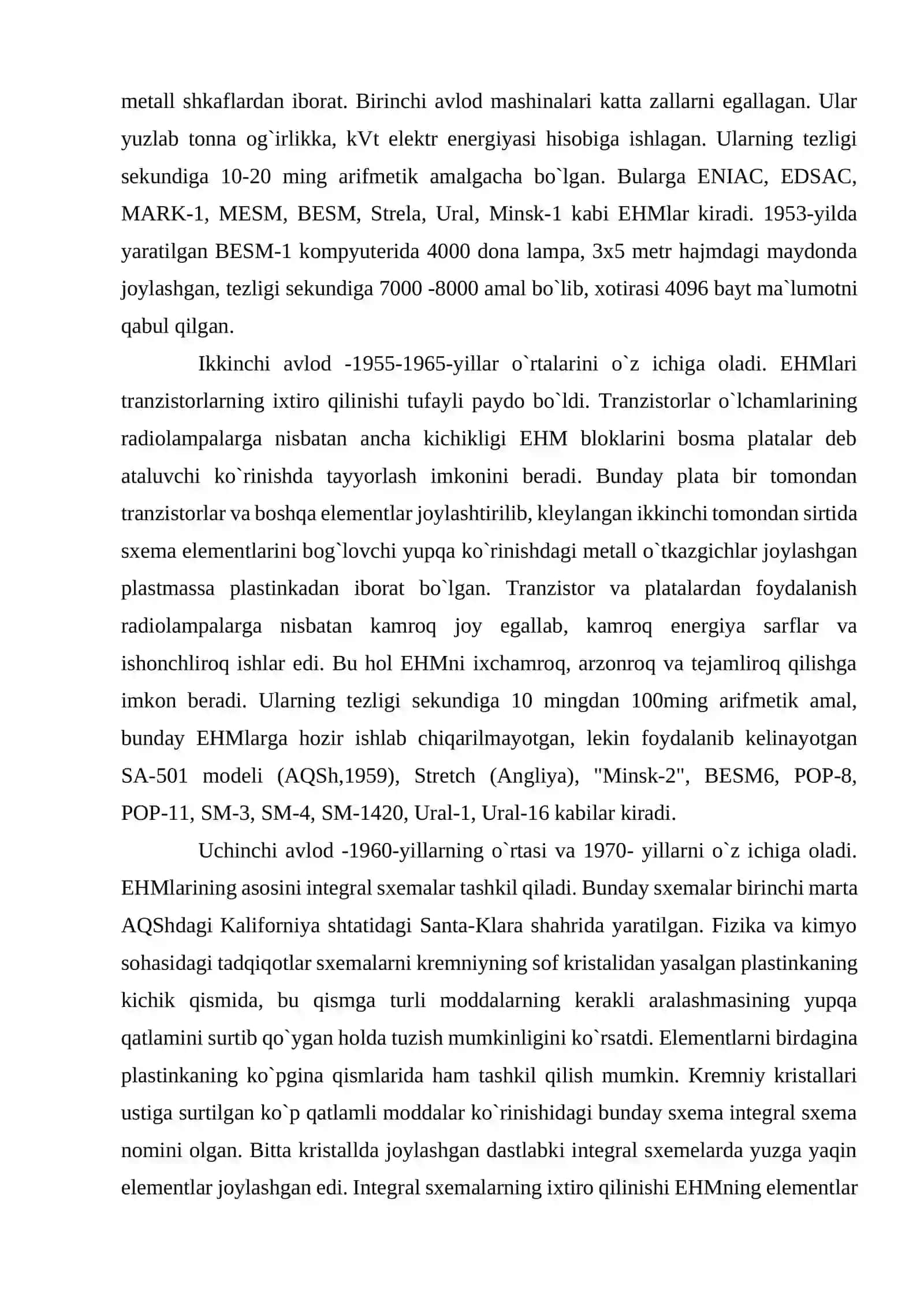 Kompyuterning texnik ta’minoti va vazifalari 4