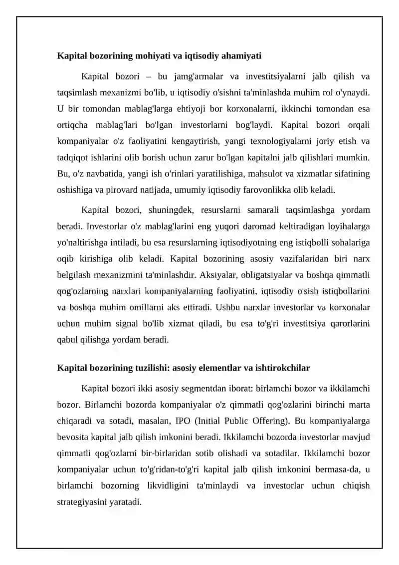 Kapital bozori 4
