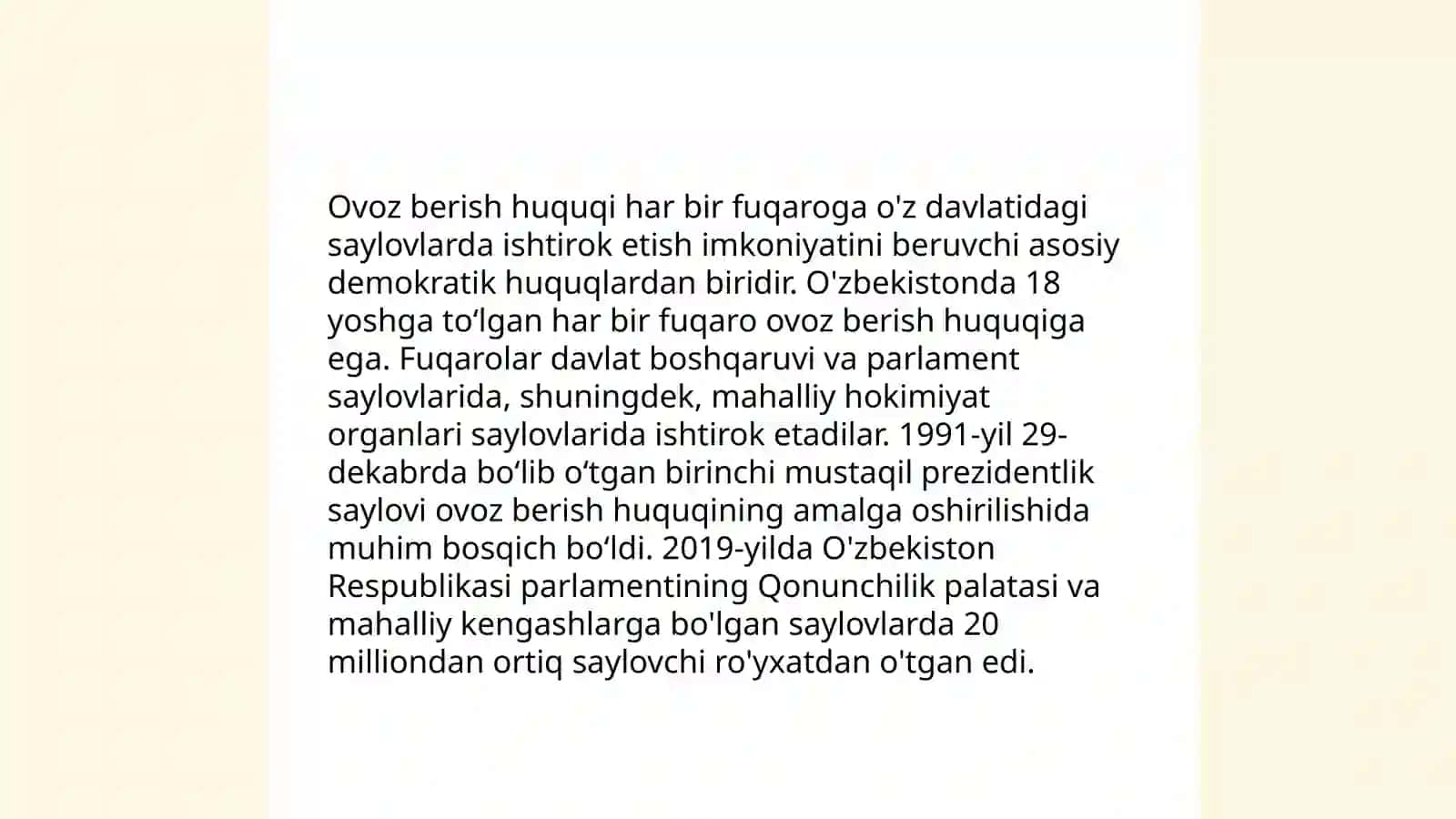 Siyosiy huquqlar va fuqarolik huquqlari munosabati 4