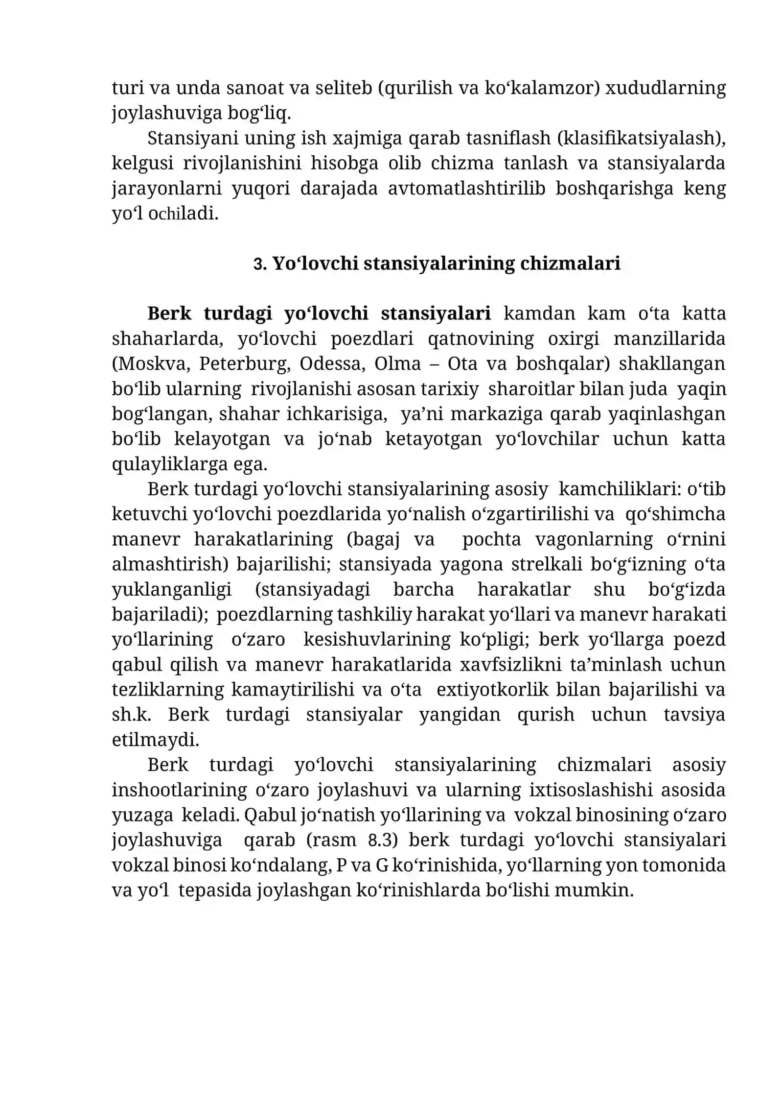 Yo‘lovchi stansiyalarining vazifasi va ishlash texnologiyasi 4