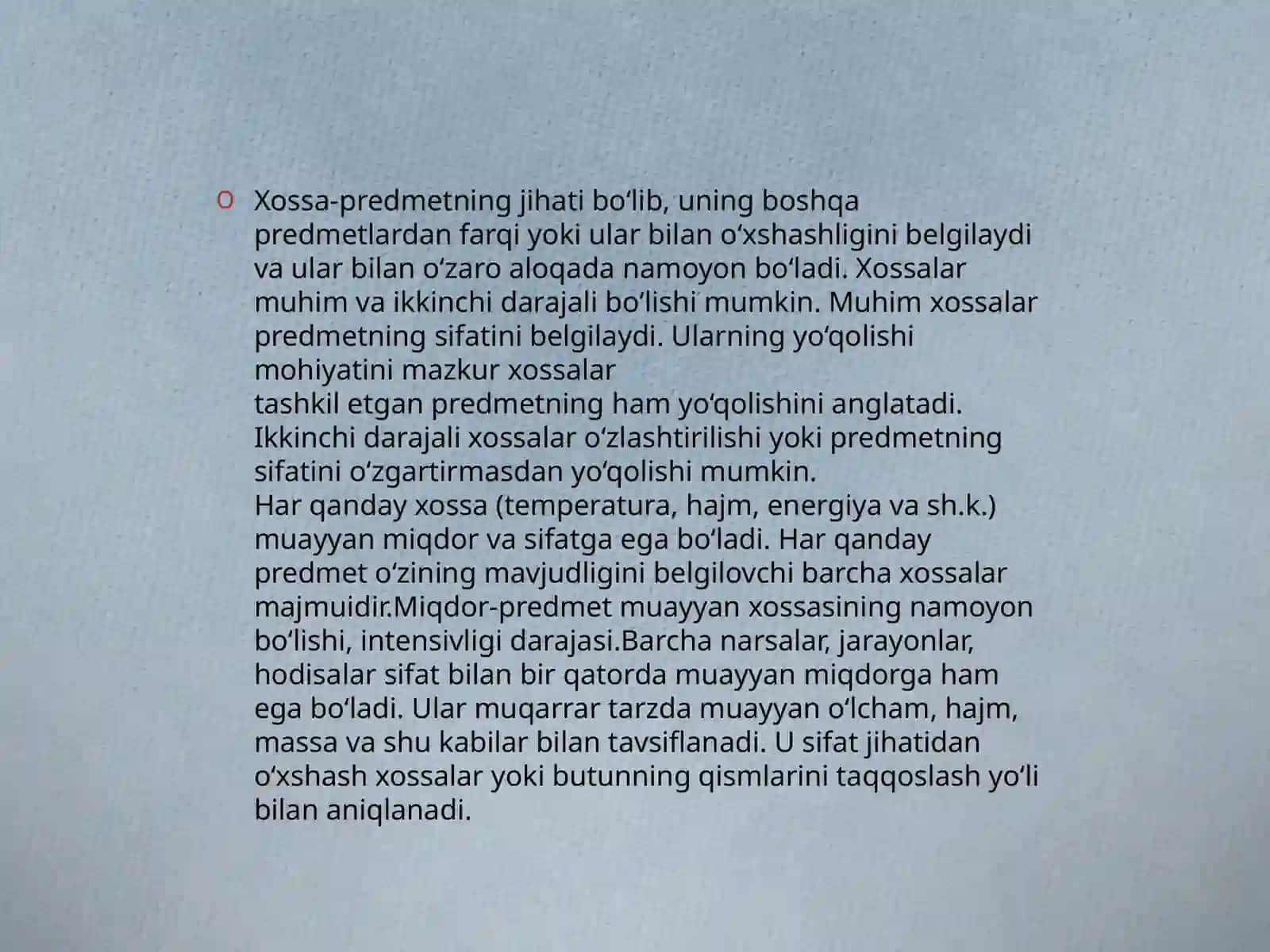 Miqdoro’zgarishlarining sifato’zgarishlarigao’tish qonuni 4