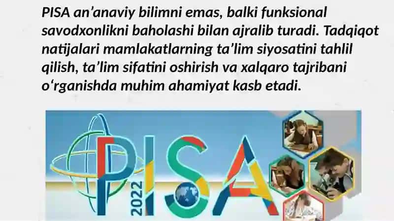 PISA tadqiqotlari haqida umumiy maʼlumotlar 4