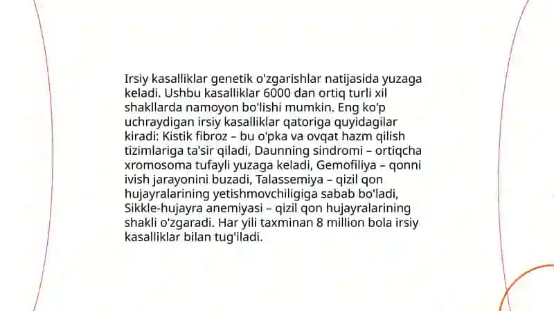 Irsiy kasalliklar 4