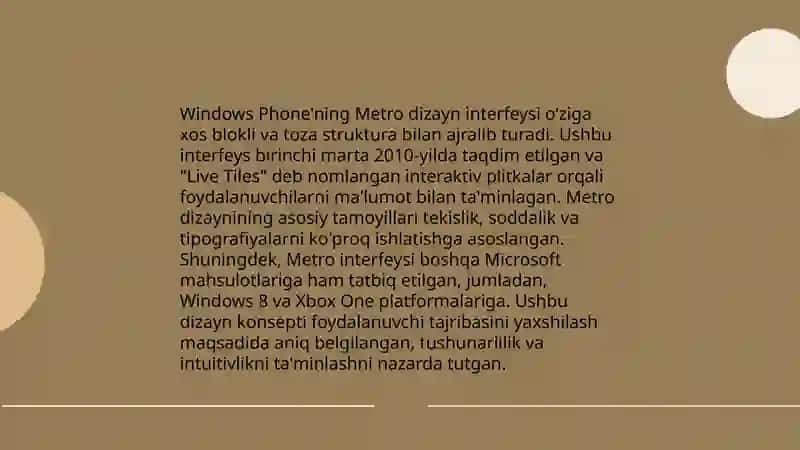 Android windows va iOS mobil operatsion tizimlarining xususiyatlari 4