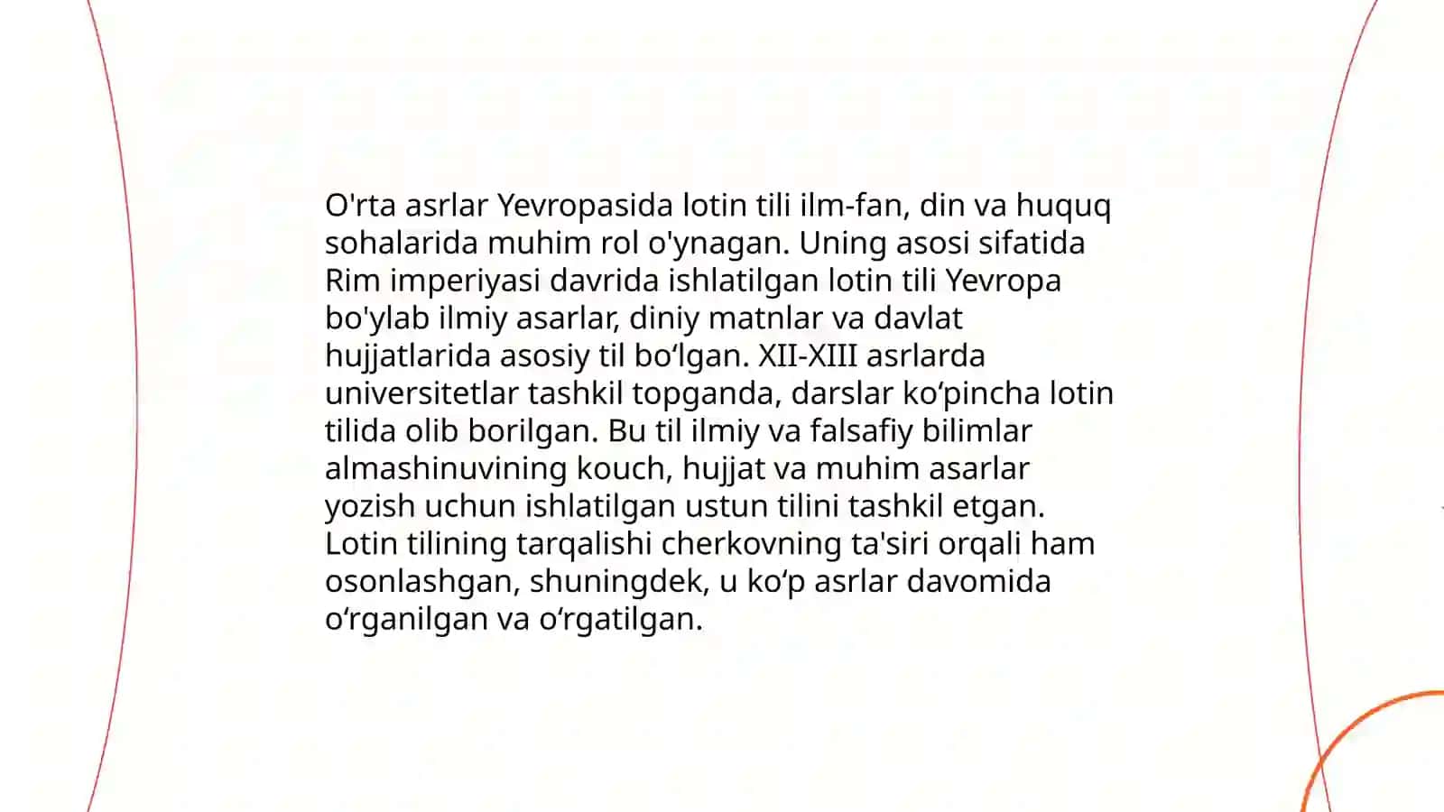 O'rta asrlar Sharq va Yevropa tilshunosligi 4