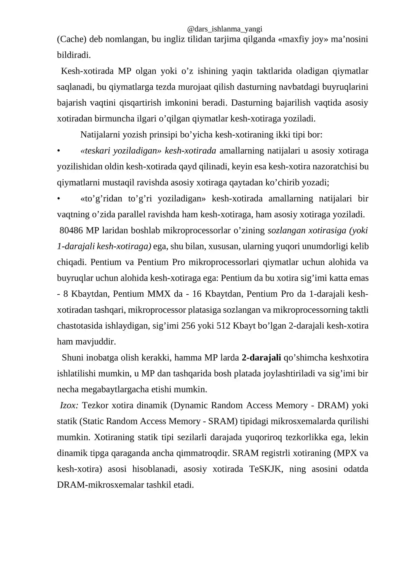 OPERATSION TIZIMLARDA VIRTUAL XOTIRA TUSHUNCHASI 4
