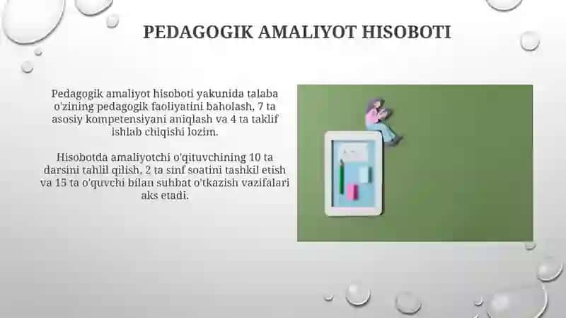 Malakaviy pedagogik amaliyot hisoboti 4