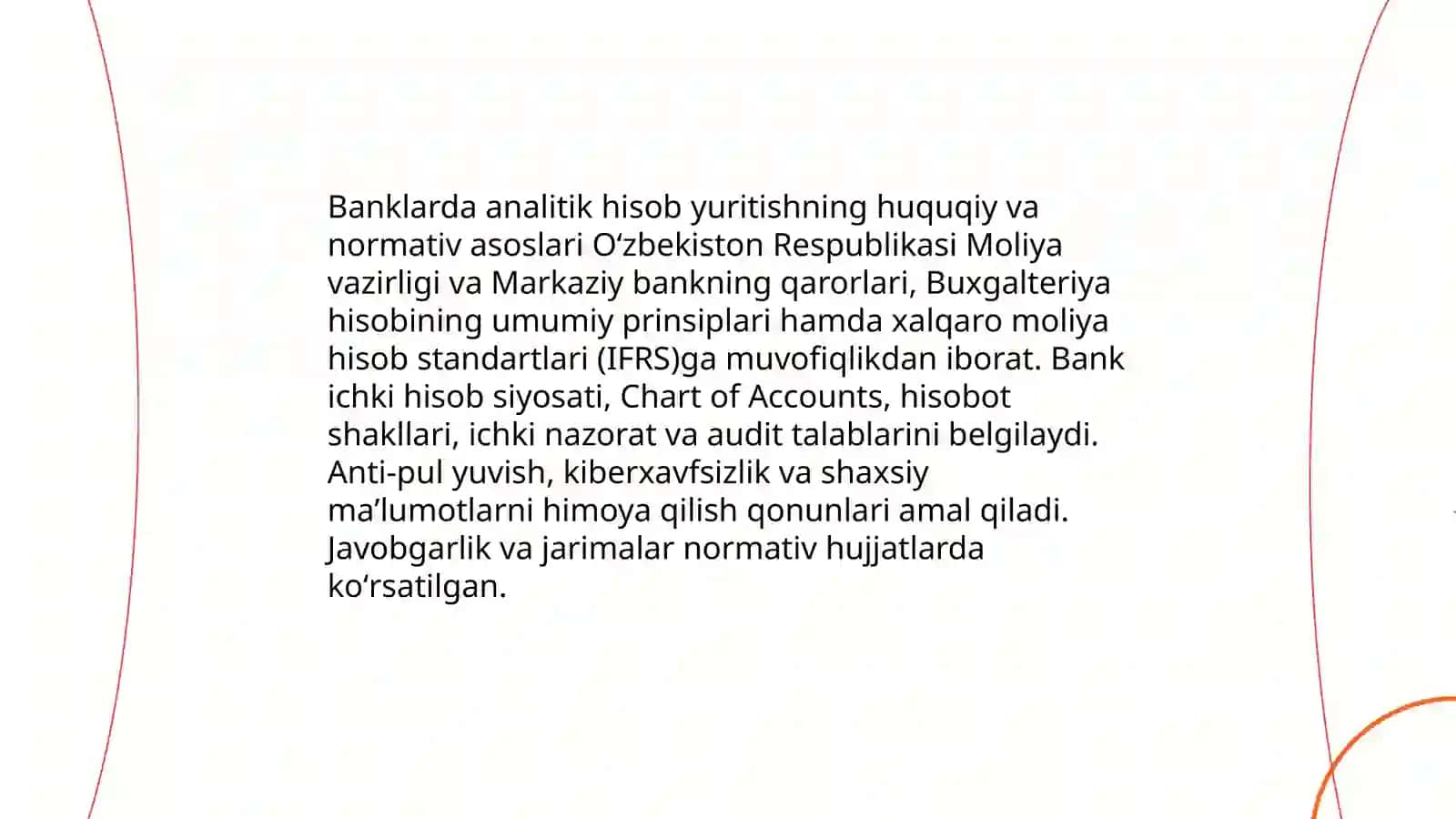 Banklarda analitik hisob yuritish va uni tashkil qilish 4