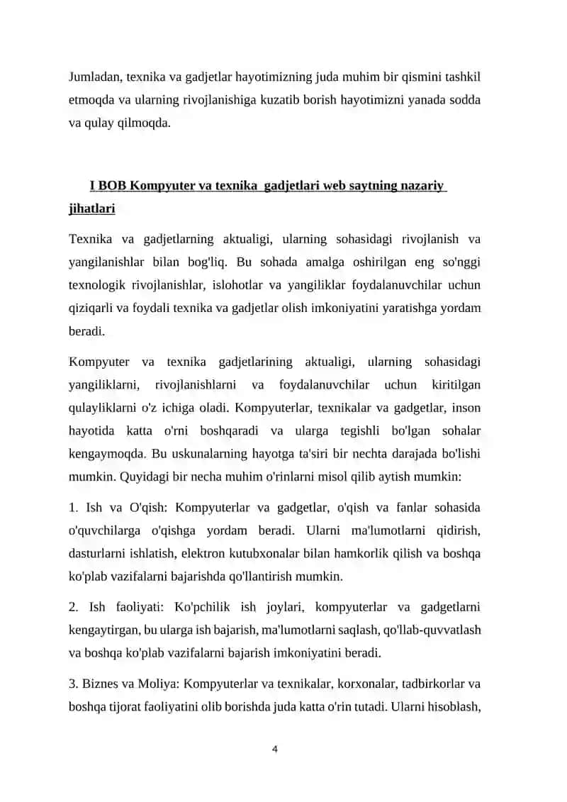 Kompyuter va texnika  gadjetlari web sayt 4