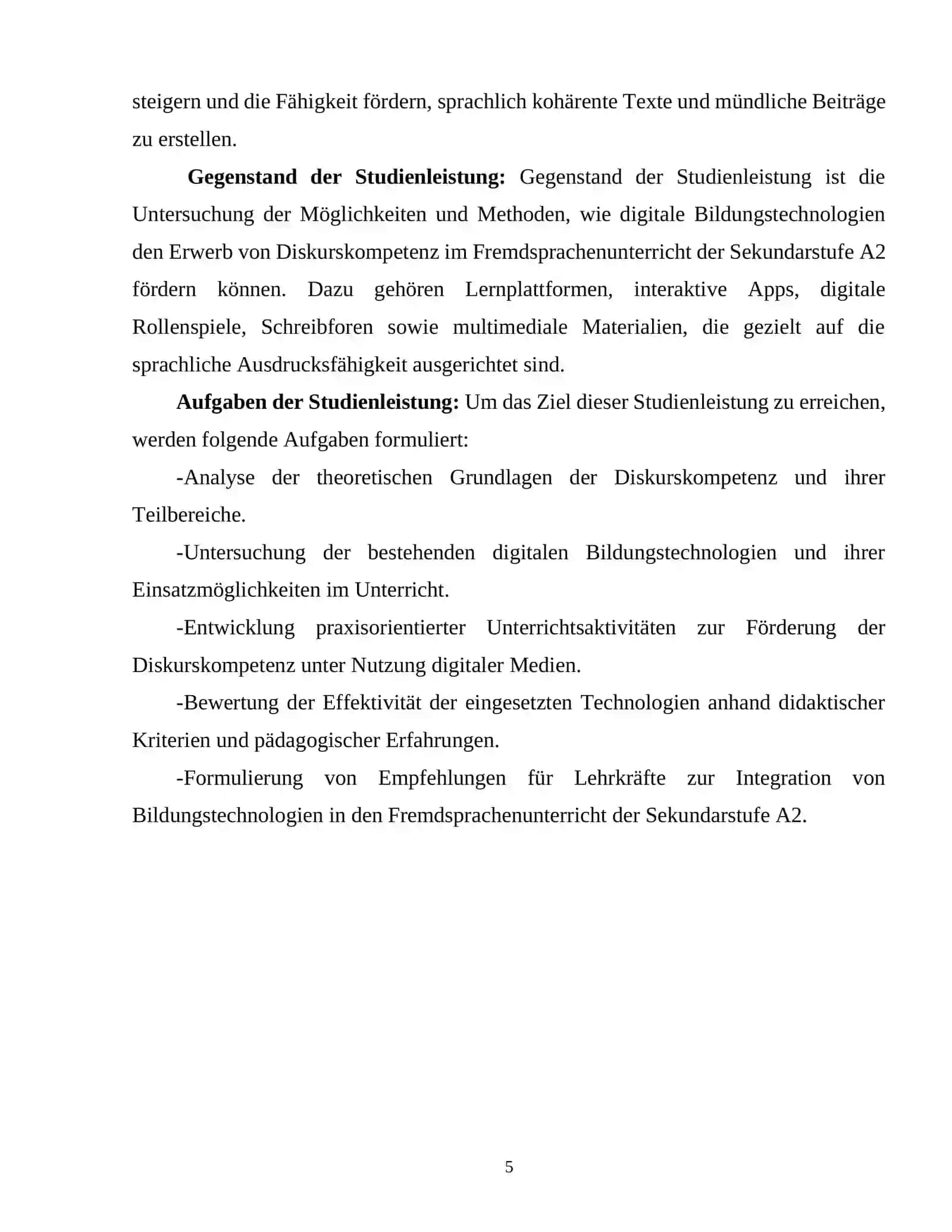 DER EINSATZ VON BILDUNGSTECHNOLOGIEN ZUR ENTWICKLUNG DER DISKURSKOMPETENZ VON SEKUNDARSCHÜLERN 4