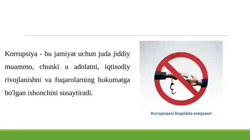 Korrupsiyavauning asoratlariga qarshi kurashish borasida taklif va mulohazalar 4