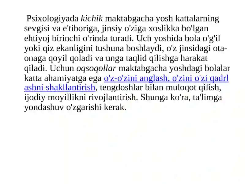 Bolalar psixologiyasining asosiy usullarini o'rganish 4