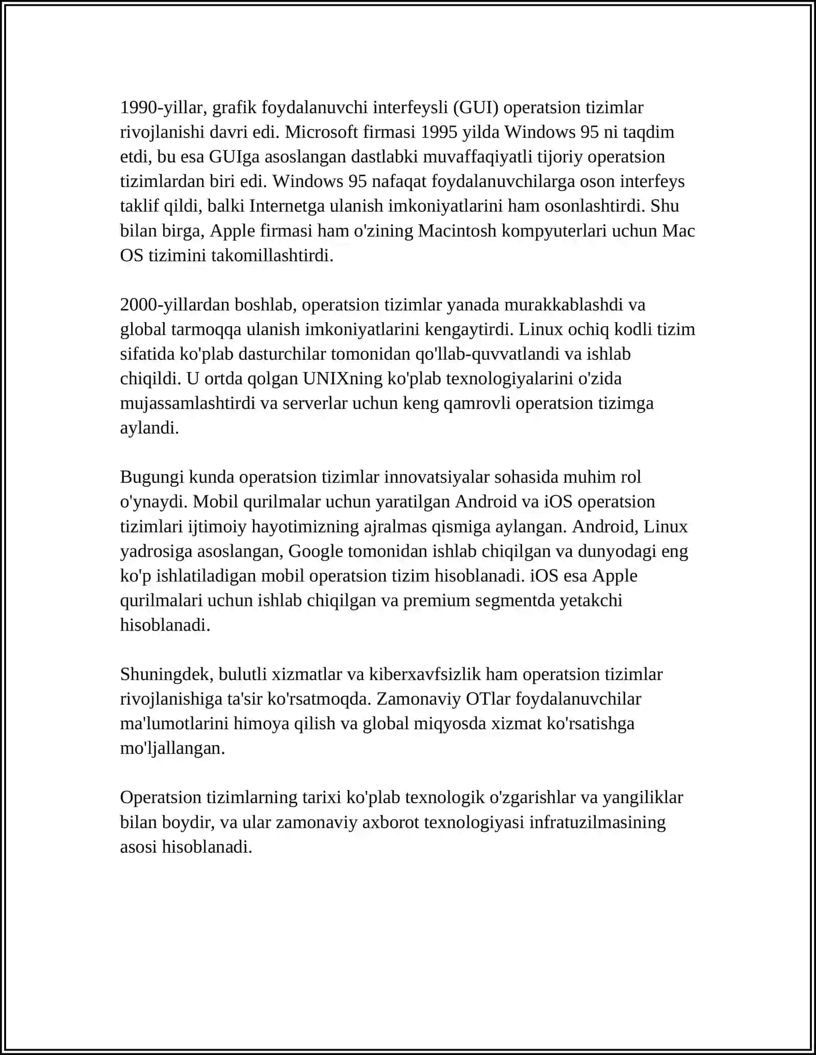 OPERATSION TIZIM VA ULARNING TURLARI 4
